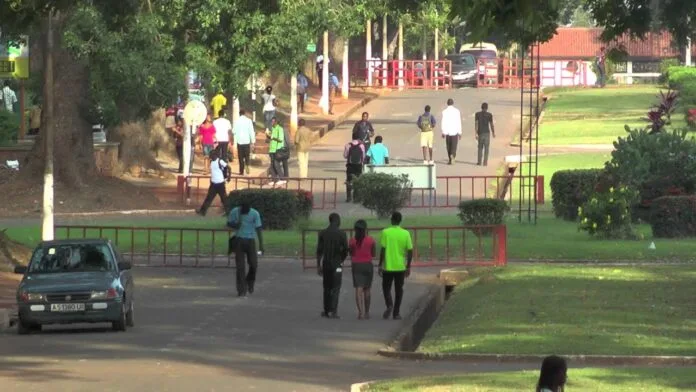File photo: Some students walking on the campus of the university of Ghana